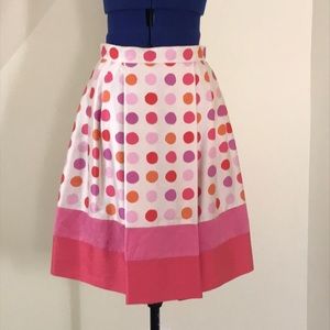 Polka dot, color blocked Kate Spade skirt 6
